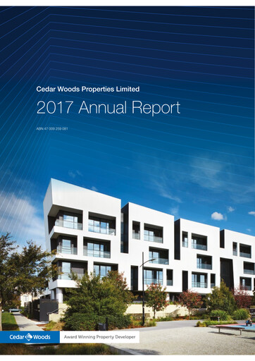 Thumbnail Cedar Woods Properties Limited Annual Report 2017