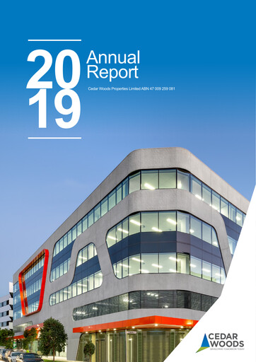 Thumbnail Cedar Woods Properties Limited Annual Report 2019