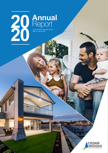 Thumbnail Cedar Woods Properties Limited Annual Report 2020