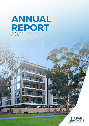 Thumbnail Cedar Woods Properties Limited Annual Report 2021