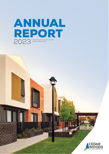 Thumbnail Cedar Woods Properties Limited Annual Report 2023
