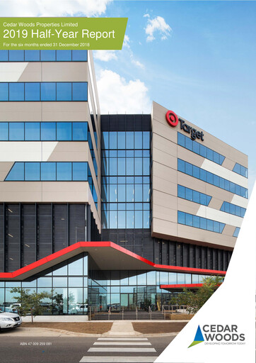 Thumbnail Cedar Woods Properties Limited Half-year Report 2019-h1