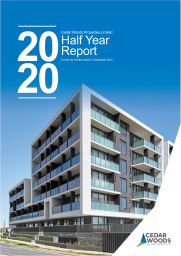 Thumbnail Cedar Woods Properties Limited Half-year Report 2020-h1