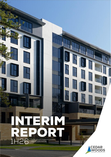 Thumbnail Cedar Woods Properties Limited Half-year Report 2026-h1