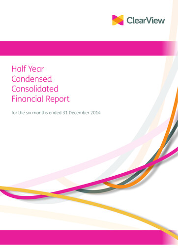 Thumbnail ClearView Wealth Limited Half-year Report 2015-h1