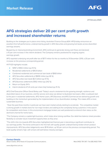 Thumbnail Australian Finance Group Half-year Report 2020-h1