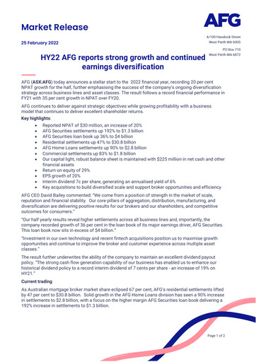 Thumbnail Australian Finance Group Half-year Report 2022-h1
