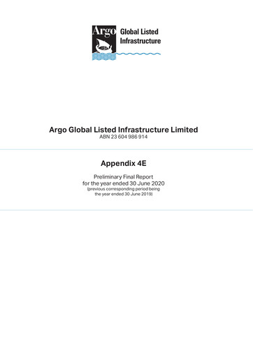 Vorschaubild Argo Global Listed Infrastructure Finanzbericht 2020