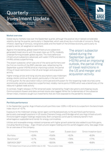 Vorschaubild Argo Global Listed Infrastructure Quartalsbericht 2021-q3