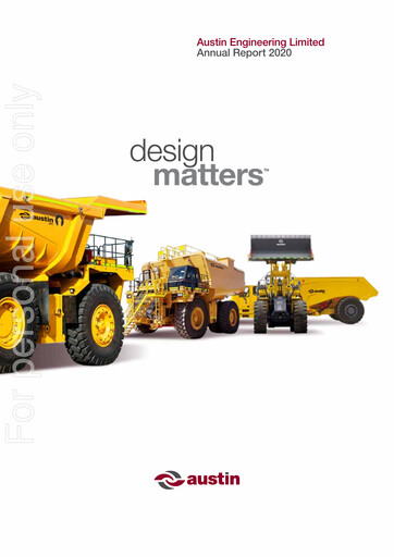 Thumbnail Austin Engineering Annual Report 2020