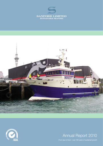 Thumbnail Sanford Limited Annual Report 2010