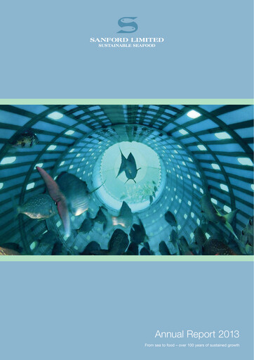 Thumbnail Sanford Limited Annual Report 2013
