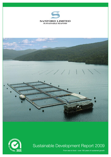Thumbnail Sanford Limited Sustainability Report 2009