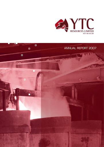 Thumbnail Aurelia Metals Annual Report 2007
