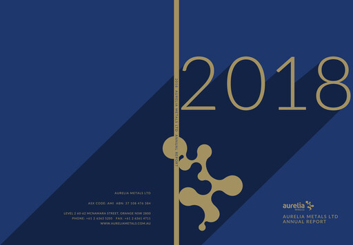 Thumbnail Aurelia Metals Annual Report 2018