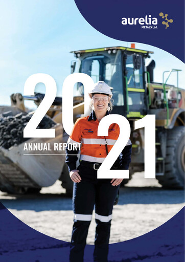 Thumbnail Aurelia Metals Annual Report 2021