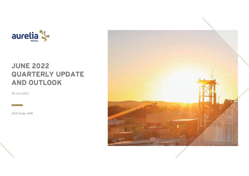 Thumbnail Aurelia Metals Quarterly Report 2022-q4