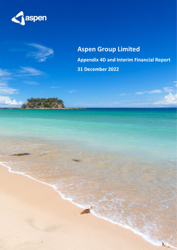 Thumbnail Aspen Group Half-year Report 2022-2023-h1