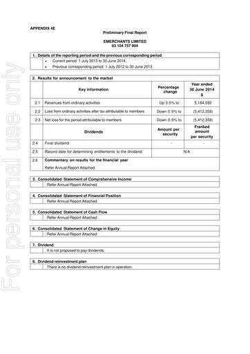 Thumbnail EML Payments Annual Report 2014