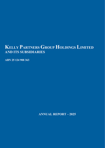 Thumbnail Kelly Partners Group Annual Report 2025
