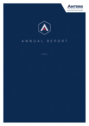 Thumbnail Anteris Technologies Annual Report 2021