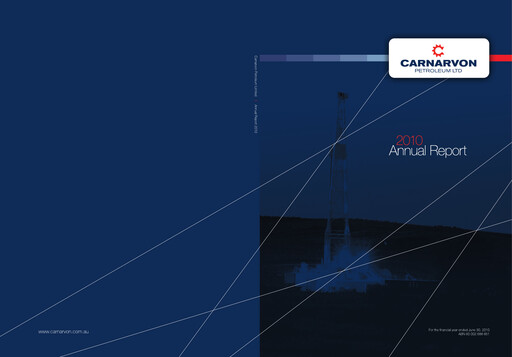 Thumbnail Carnarvon Energy Annual Report 2010