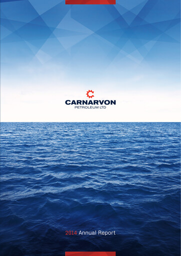Thumbnail Carnarvon Energy Annual Report 2014
