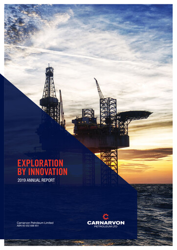 Thumbnail Carnarvon Energy Annual Report 2019