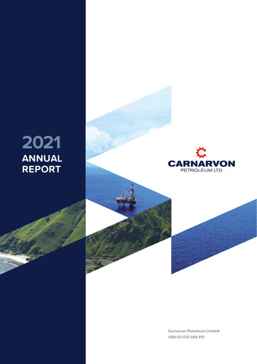 Thumbnail Carnarvon Energy Annual Report 2021