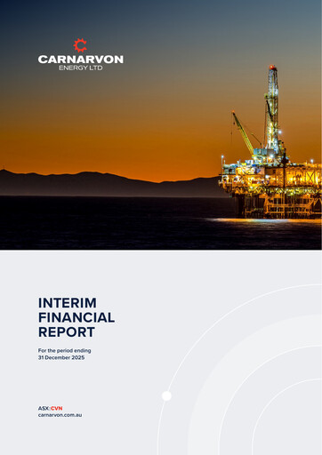 Thumbnail Carnarvon Energy Half-year Report 2025-h1