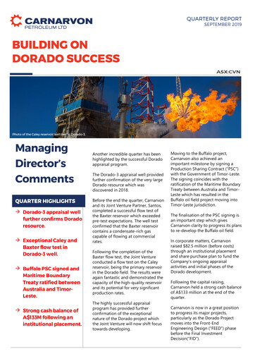 Thumbnail Carnarvon Energy Quarterly Report 2019-q3