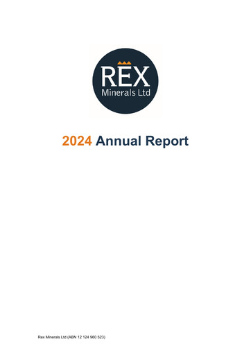 Thumbnail Rex Minerals Annual Report 2024