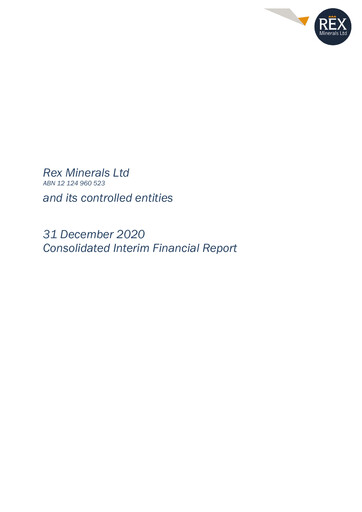 Thumbnail Rex Minerals Half-year Report 2021-h1