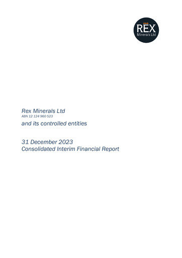 Thumbnail Rex Minerals Half-year Report 2023-h1