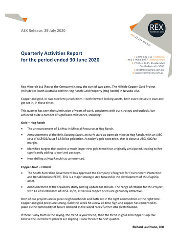 Thumbnail Rex Minerals Quarterly Report 2020-q2