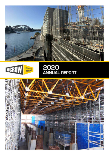 Thumbnail Acrow Limited Annual Report 2020