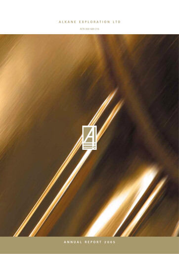 Thumbnail Alkane Resources Annual Report 2005