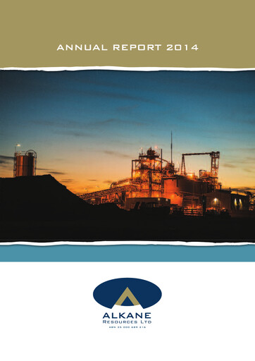 Thumbnail Alkane Resources Annual Report 2014