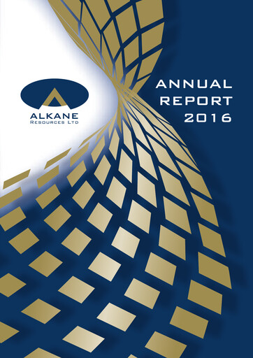Thumbnail Alkane Resources Annual Report 2016