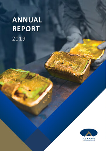 Thumbnail Alkane Resources Annual Report 2019