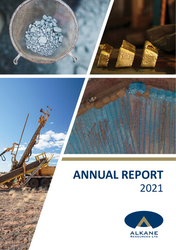 Thumbnail Alkane Resources Annual Report 2021