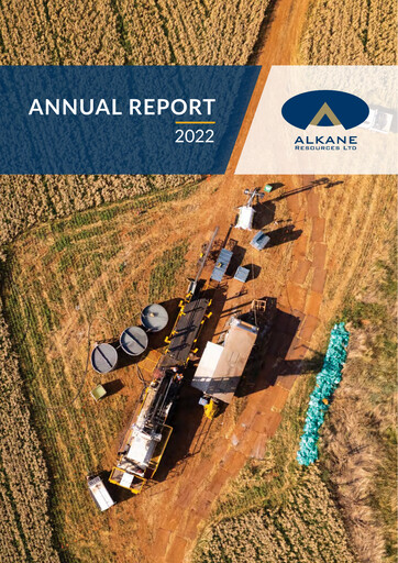 Thumbnail Alkane Resources Annual Report 2022