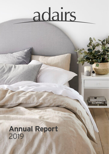 Thumbnail Adairs Limited Annual Report 2019