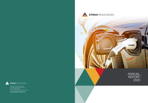 Thumbnail Syrah Resources Limited Annual Report 2020