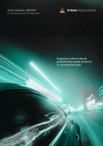 Thumbnail Syrah Resources Limited Annual Report 2022