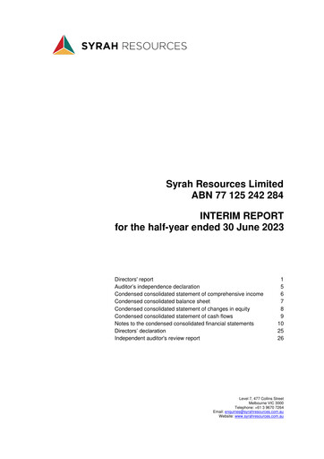 Thumbnail Syrah Resources Limited Half-year Report 2023-h1