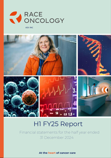 Thumbnail Race Oncology Financial Statement 2025-h1