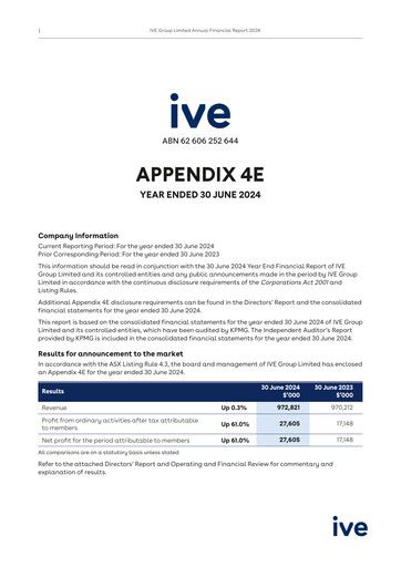 Thumbnail IVE Group Financial Statement 2024