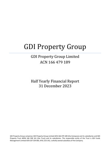 Thumbnail GDI Property Group Half-year Report 2024-h1
