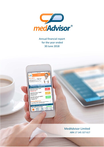 Thumbnail MedAdvisor Limited Financial Report 2018
